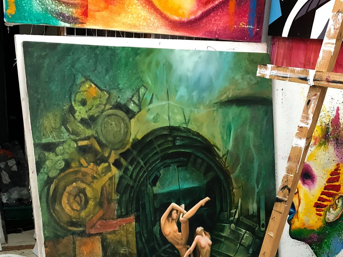 Shenzhen Dafen Oil Painting Workshop with English Guide