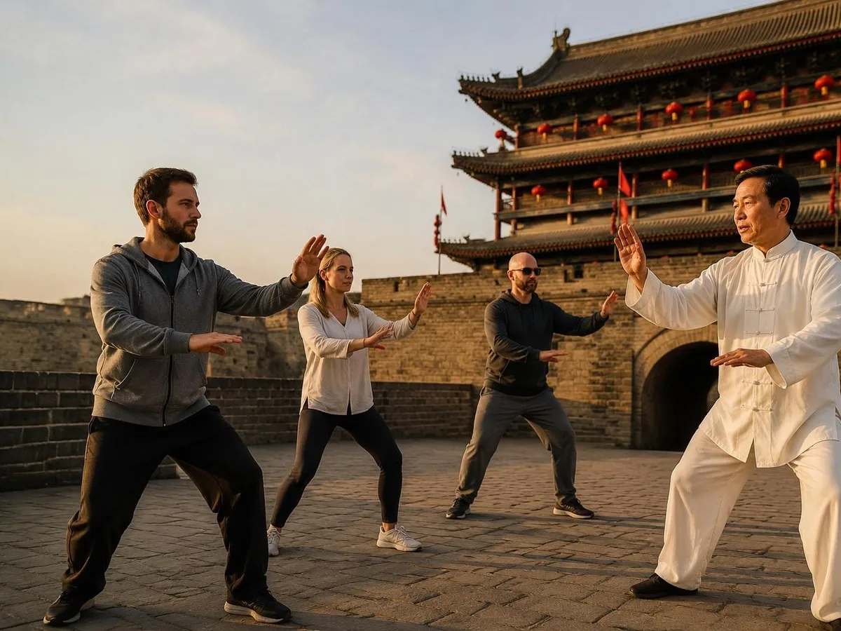 Xi'an: Tai Chi & Kung Fu Class by the Ancient City Wall